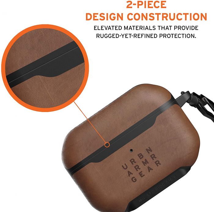 Чохол UAG для Apple Airpods Pro Metropolis, LTHR ARMR- BROWN