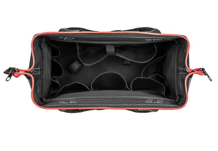 Сумка для інструменту GRAPHITE "Energy+", Medium, місткість 18.5 л, 8 внутрішніх та 7 зовнішніх кишень, тримає форму, водостійка тканина, сумісна з 58G093.