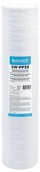 Картридж з поліпропіленової нитки Ecosoft 4.5х20", 20мкм