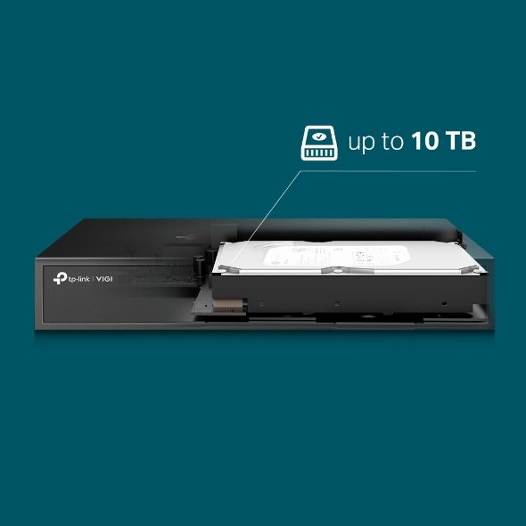IP-Відеорегістратор TP-LINK VIGI NVR1008 8 каналів, 2xUSB, H264+, 1xHDD, до 10 ТБ
