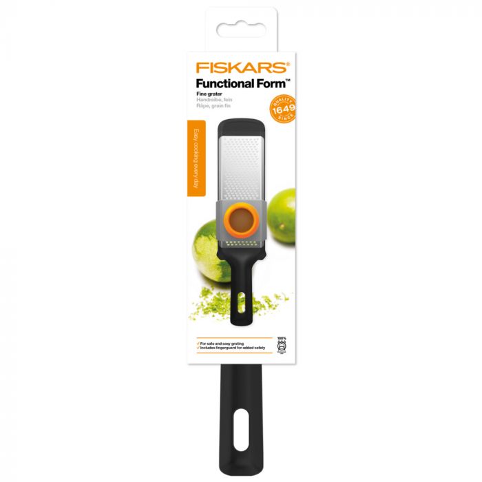 Терка Fiskars Form маленька для цедри лимону, імбиру, шоколаду