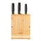 Набір ножів з бамбуковою підставкою Fiskars FF, 3 шт