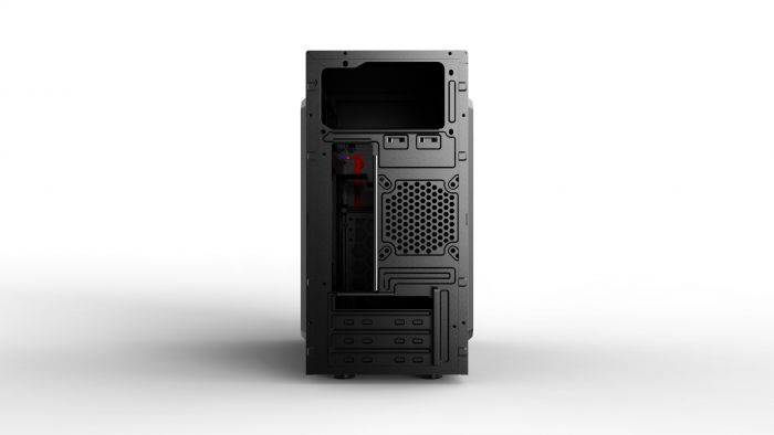 Корпус 2E BASIS (RD860-3U) MiniT, Micro ATX, Mini ITX, 2xUSB2.0, 1xUSB3.0, сталь з перфорацією (бічна панель), без БЖ, чорний