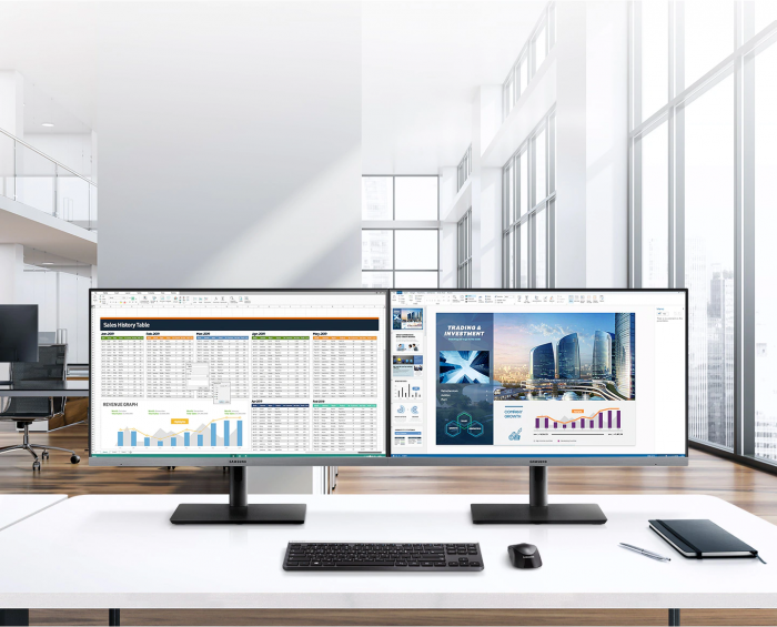 Монітор LCD 27" Samsung S27R650F D-Sub, HDMI, DP, USB, ІPS, 75Hz, Pivot