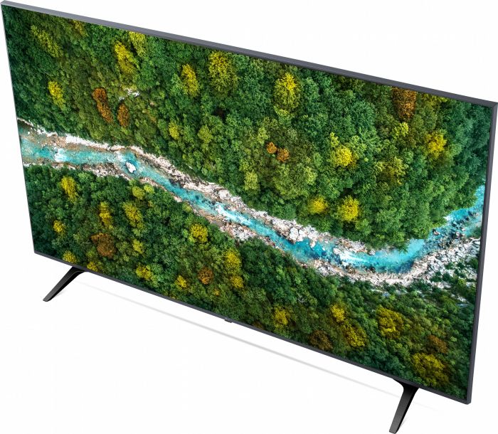 Телевiзор 55" LED 4K LG 55UP77006LB Smart, WebOS, Сiрий