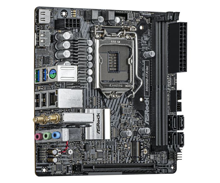 Материнська плата ASRock H510M-ITX/AC s1200 H510 HDMI-DP 2xDDR4 M.2 Wi-Fi!!!BT mITX