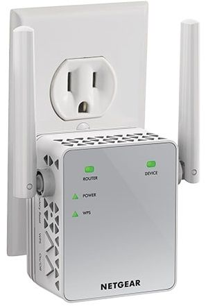 Розширювач WiFi-покриття NETGEAR EX3700 AC750, 1xFE LAN, 2x зовнішн. ант.