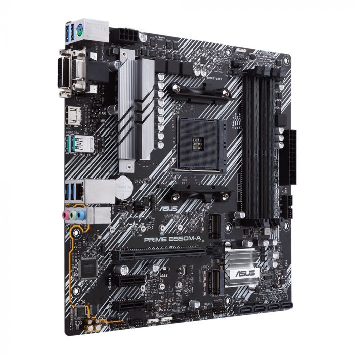 Материнcька плата ASUS PRIME B550M-A/CSM sAM4 B550 4xDDR4 M.2 HDMI-DVI-VGA CSM mATX
