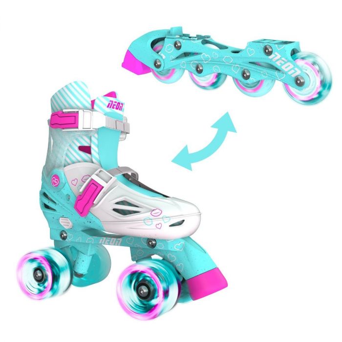 Ролики Neon COMBO SKATES Бірюзовий (Розмір 34-37)