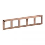 Valena LIFE Legrand рамка 5 постів мідь