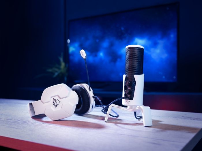 Мікрофон для ПК Trust GXT 258W Fyru USB 4-in-1 PS5 Compatible White