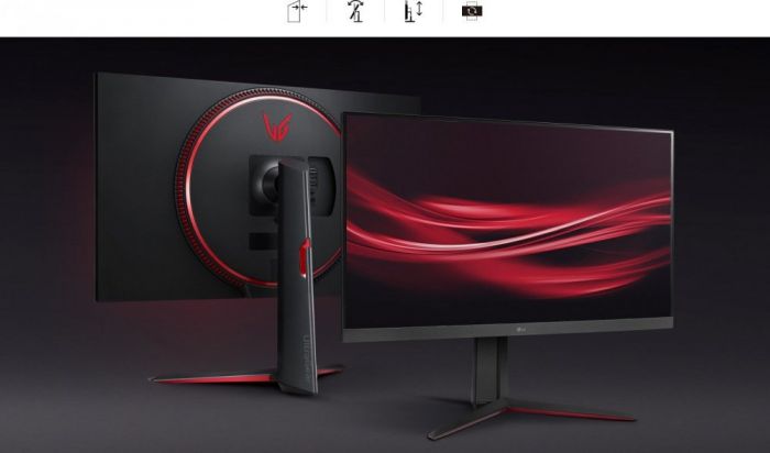 Монітор LG 31.5" 32GN650-B 2xHDMI, DP, Audio, VA, 2560x1440, 165Hz, 1ms, sRGB 95%, FreeSync, HDR10