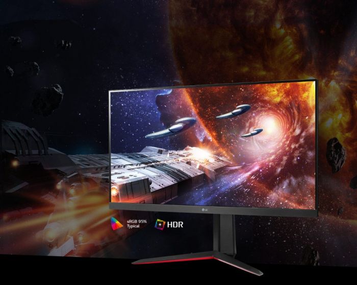 Монітор LG 31.5" 32GN650-B 2xHDMI, DP, Audio, VA, 2560x1440, 165Hz, 1ms, sRGB 95%, FreeSync, HDR10