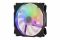 Корпусний вентилятор 2E GAMING AIR COOL (ACF120PA-ARGB ), 120мм, 2510-4PIN + 5V 3PIN RGB, білі лопаті, чорна рамка