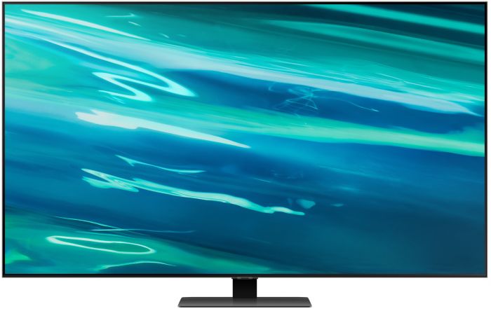 Телевiзор 65" QLED 4K Samsung QE65Q80AAUXUA Smart, Tizen, Gray