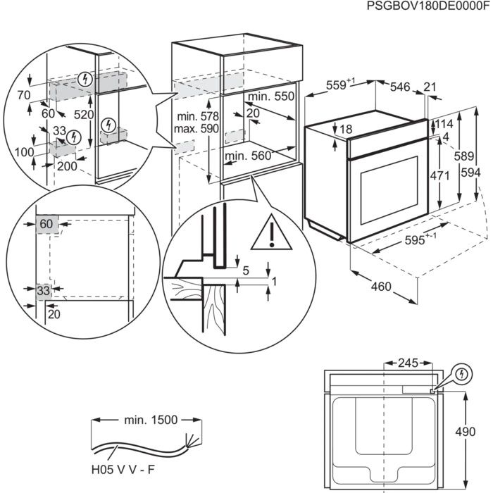 Духова шафа Electrolux OKD6P77WX