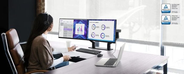 Монітор LCD 21.5" DELL P2222H D-Sub, HDMI, DP, USB3.2, IPS, Pivot