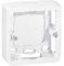 Коробка накладна Legrand Mosaic 2модуля, H30мм, біла