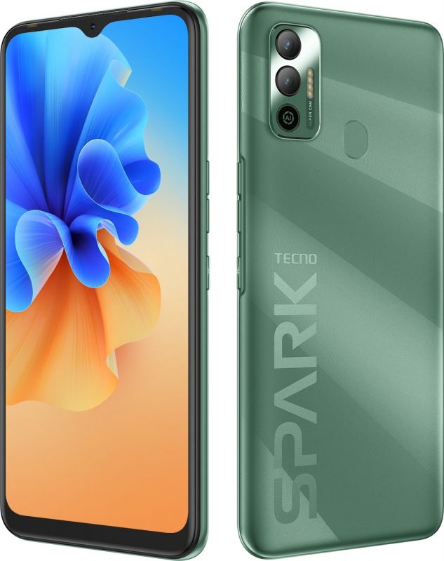Смартфон TECNO Spark 7 (KF6n) 4/64Gb NFC 2SIM Spruce Green