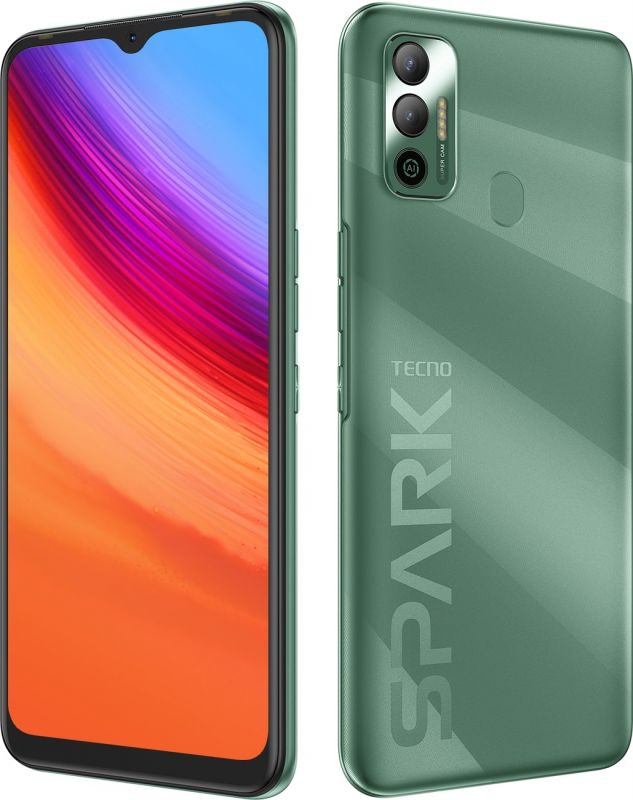 Смартфон TECNO Spark 7 (KF6n) 4/128Gb NFC 2SIM Spruce Green
