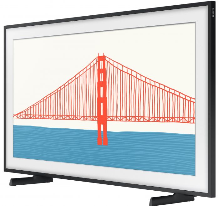 Телевiзор 43" QLED 4K Samsung QE43LS03AAUXUA Smart, Tizen, Black, The Frame, Optional Bazel Colour