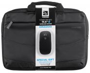 Сумка Tucano Idea 15.6", чорна + бездротова миша