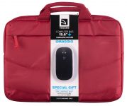 Сумка Tucano Idea 15.6", червона + бездротова миша