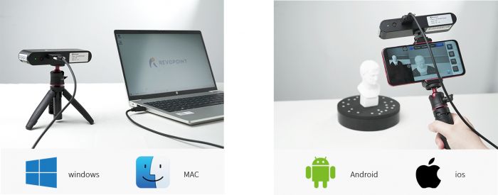 Сканер 3D Revopoint POP з платформою тримач