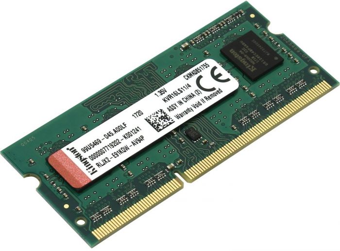 Пам'ять ноутбука Kingston DDR3 8GB 1600 1.35/1.5V