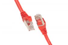 Патч-корд 2E Cat 6,S-FTP екран. фольга з обплетенням, RJ45, 4Х2 27AWG ,7/0.14 Cu, 1.00 m, PVC,Red