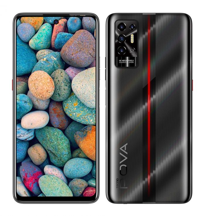 Смартфон TECNO POVA-2 (LE7n) 4/128Gb NFC 2SIM Dazzle Black