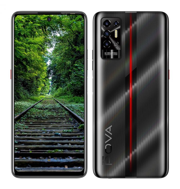 Смартфон TECNO POVA-2 (LE7n) 4/128Gb NFC 2SIM Dazzle Black