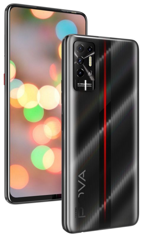 Смартфон TECNO POVA-2 (LE7n) 4/64Gb NFC 2SIM Dazzle Black