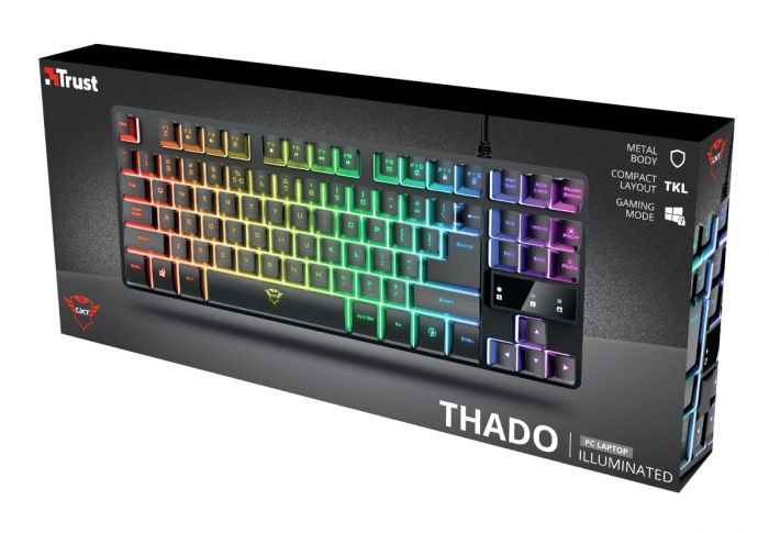 Клавіатура Trust GXT 833 Thado TKL USB Black