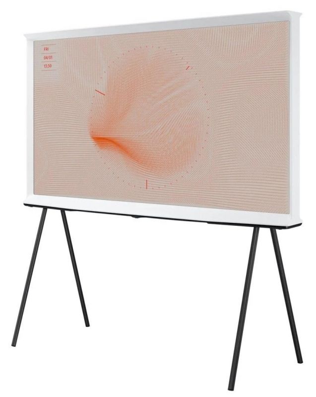 Телевiзор 50" QLED 4K Samsung QE50LS01TAUXUA Smart, Tizen, White, The Serif