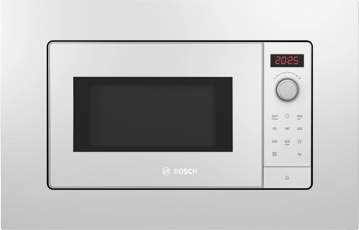 Вбудовувана мікрохвильова пічь Bosch BFL623MW3 - 20л./800Ватт/дисплей/біла