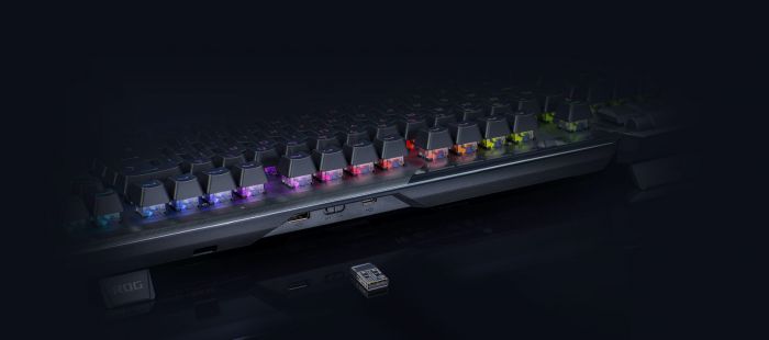 Клавіатура Asus ROG CLAYMORE II RGB 108key Red Switch USB/WL/BT RU Black