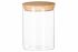 Банка для зберігання Ardesto Fresh, кругла, 540 мл, скло, бамбук