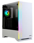 Корпус Zalman S5, MidT, 2xUSB2.0, 1xUSB3.0, 1x120мм,1x120мм RGB, скло (бічна панель), без БЖ, білий