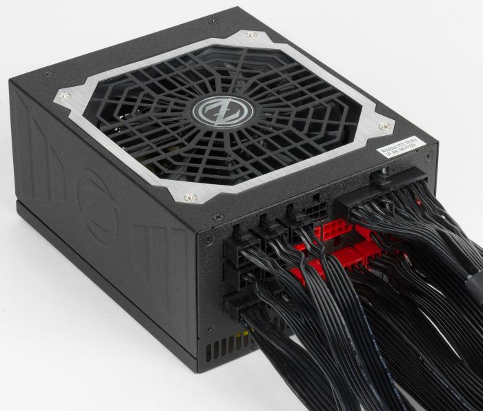 Блок живлення Zalman Acrux 1000-ARX (1000W), 100-240VAC, 94%, 80+Platinum, aPFC, 135мм, MB24, CPU(4+4,8), 12xSATA, 6xPCIe, 8xMOLEX, 1xFDD, modular, OCP, OVP, UVP, SCP, OPP, OTP