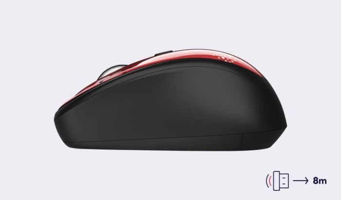 Миша Trust Yvi WL Red Brush