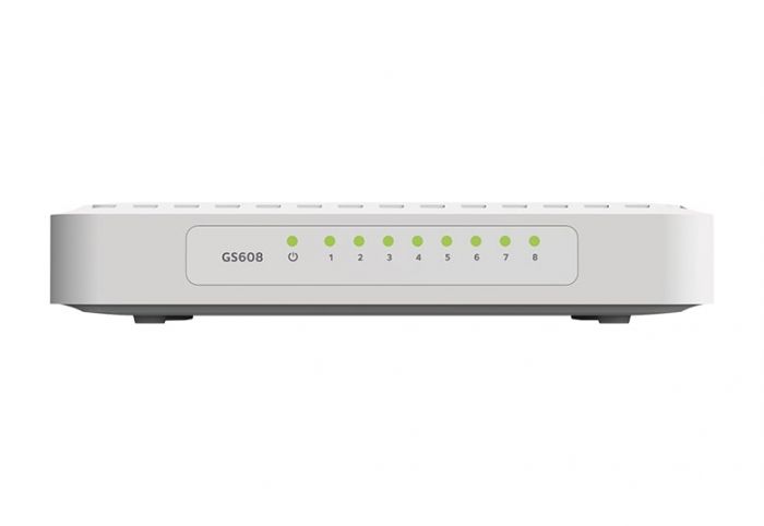 Комутатор NETGEAR GS608 8xGE, некерований