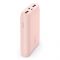 Акумулятор портативний літій-іонний Power Bank Belkin 10000мА·год, 15Вт, 2хUSB-A/USB-C, рожевий