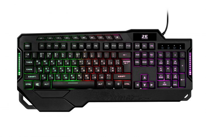 Клавіатура 2E GAMING KG340 LED USB Black UKR