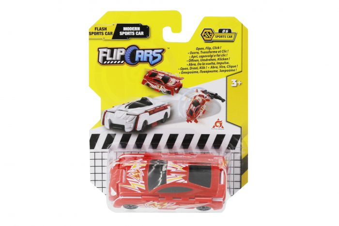Машинка-трансформер Flip Cars 2 в 1 Спорткар блискавка і Сучасний спорткар