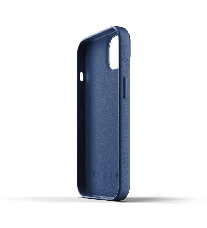 Чохол шкіряний MUJJO для Apple iPhone 13 Wallet Full Leather, Monaco Blue