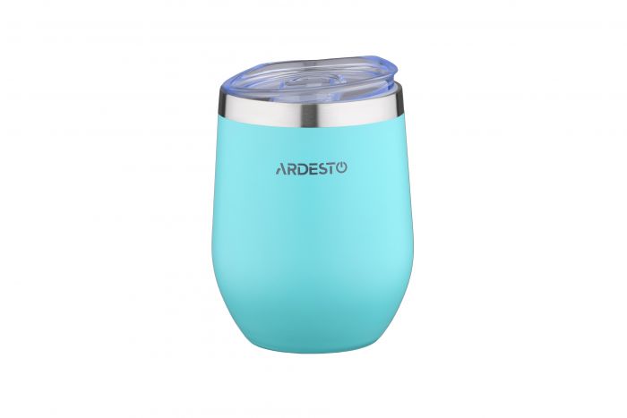 Термокухоль ARDESTO Compact Mug, 350мл, нержавіюча сталь, блакитний