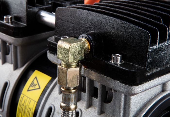 Компресор NEO, безмасляний, 2-х поршневий, 230В, 12л, 8 Бар, 105л/хв, 500Вт, IP20