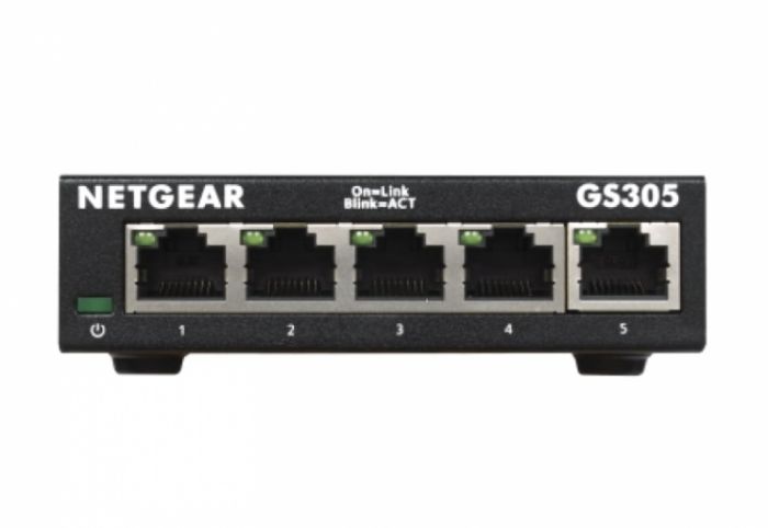 Комутатор NETGEAR GS305 5xGE, некерований