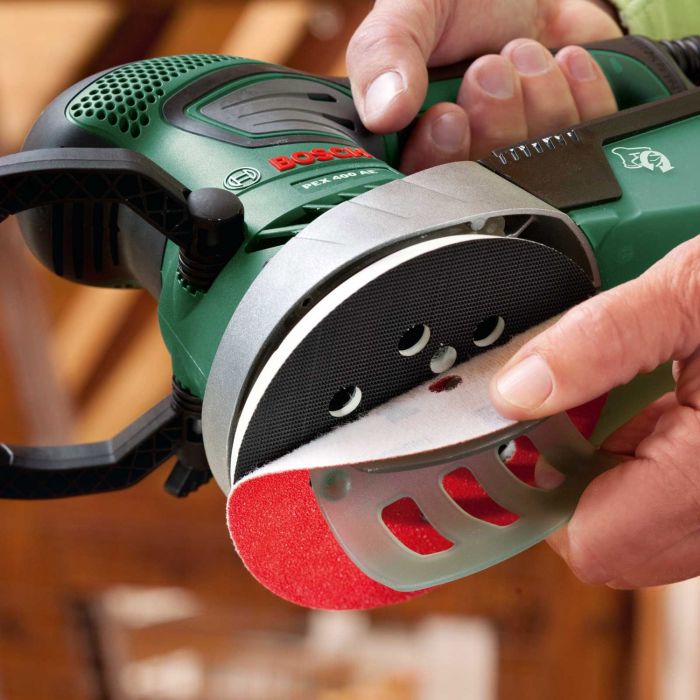 Шліфмашина ексцентрикова Bosch PEX 400 AE, 350Вт, 125мм, 10600 об/хв, 1.9кг